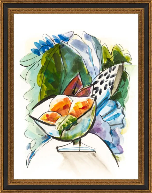 Still life with oranges by Becky Aubry for Artfully Walls