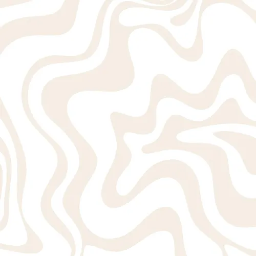 Liquid Swirl Pale Beige And White by Kierkegaard Design Studio - Shower Curtain Standard 71" x 74" with Liner and Rings