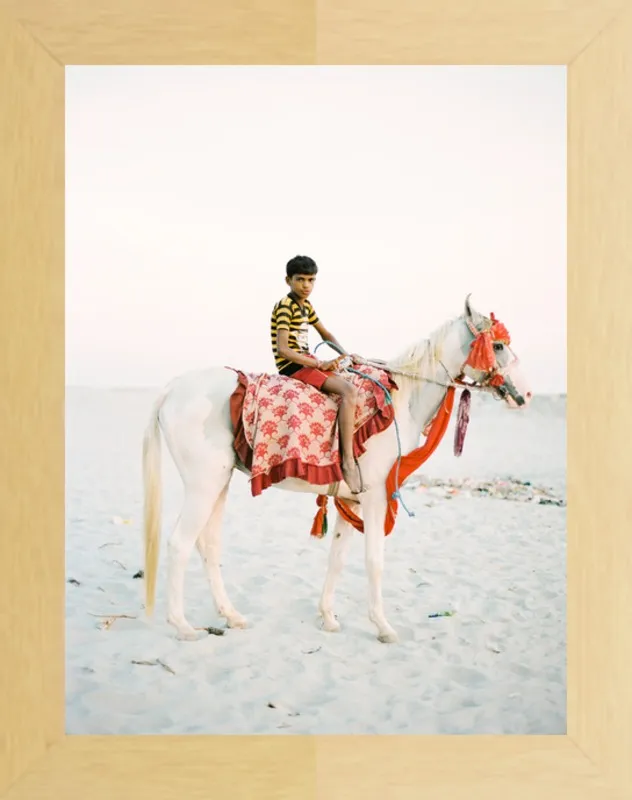 Boy on Horse by Andrew Jacona for Artfully Walls