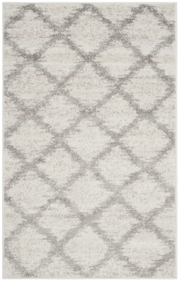 Arlo Home Woven Area Rug, ADR122B, Ivory/Silver,  3' X 5'