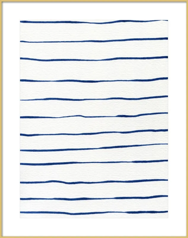 Blue Stripes by Georgiana Paraschiv for Artfully Walls