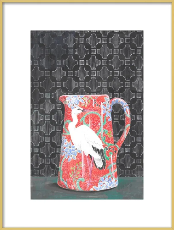 Red Vase by Miri Eshet for Artfully Walls