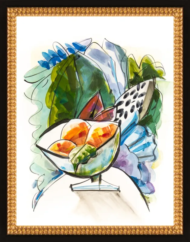Still life with oranges by Becky Aubry for Artfully Walls