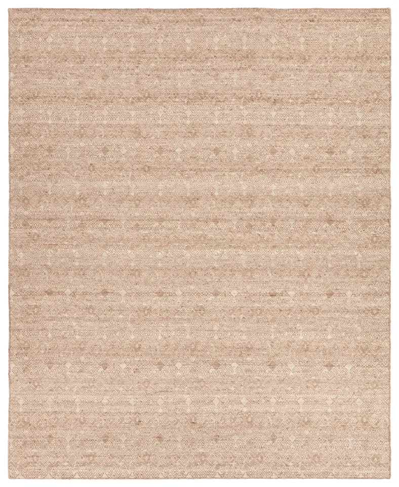 Wythe ENC05 Handmade Tribal Tan Runner Rug (3'x8')