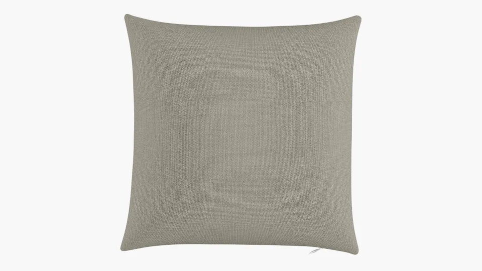 Throw Pillow 18", Putty Everyday Linen, 18" x 18"