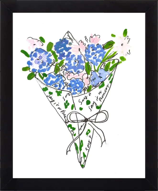 Bodega Flowers in Blue by Larsen McDowell for Artfully Walls
