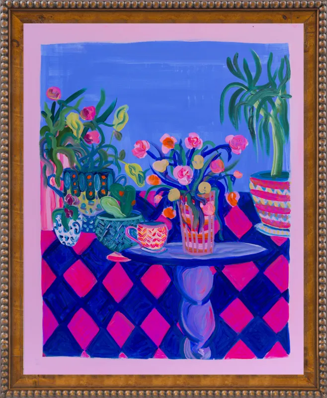 Pots and Plants painting by Davina Shefet for Artfully Walls