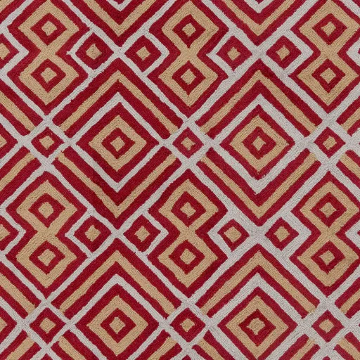 Brentwood Red Indoor 6' x 6' Handmade Rug