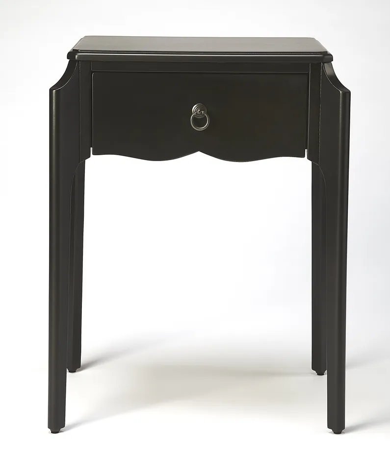 Wilshire Black Nightstand