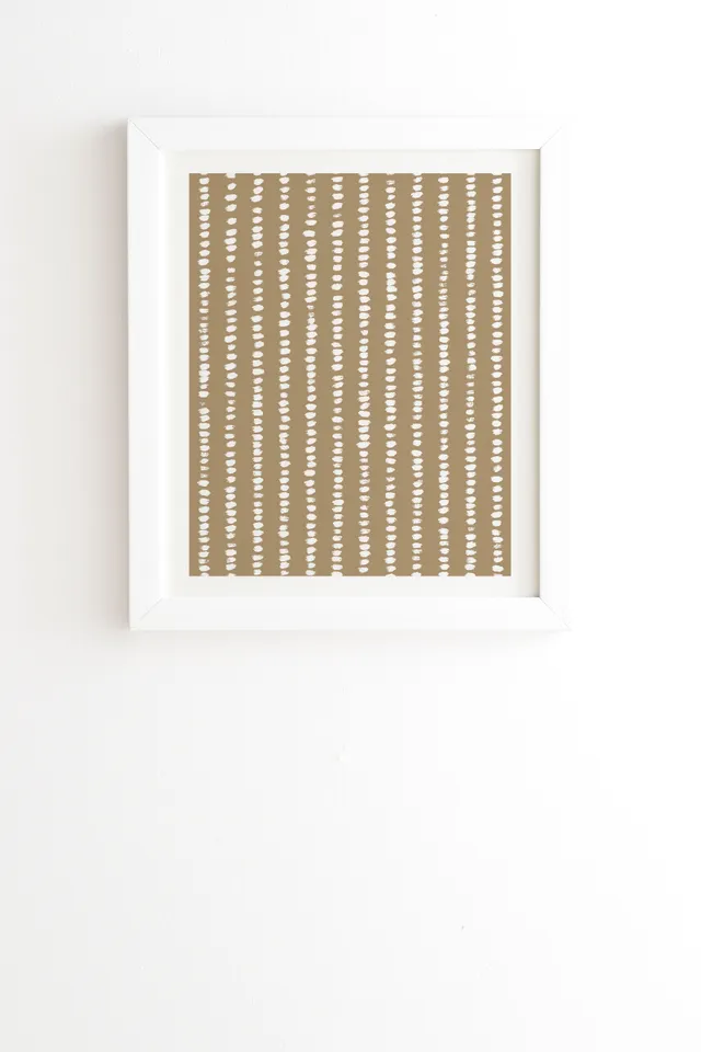 Simple Hand Drawn Pattern X by Alisa Galitsyna - Framed Wall Art Basic White 20" x 20"