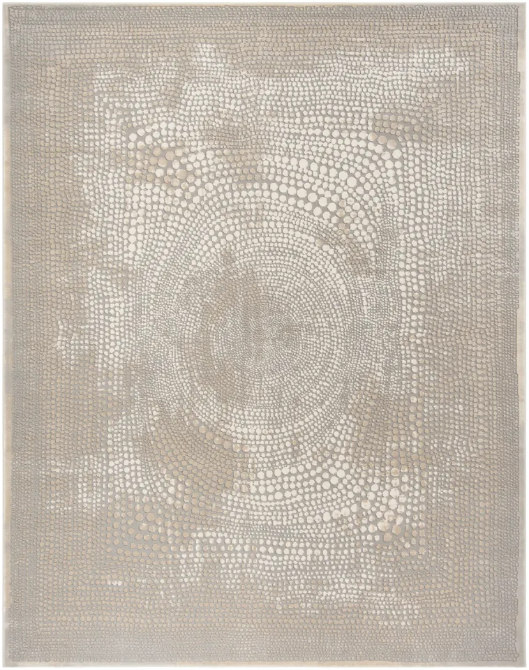 Arlo Home Woven Area Rug, MDW333A, Ivory/Grey,  8' X 10'