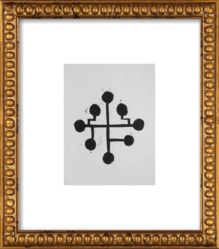 Geometric Midcentury Atomic Print by Stacy Rajab for Artfully Walls