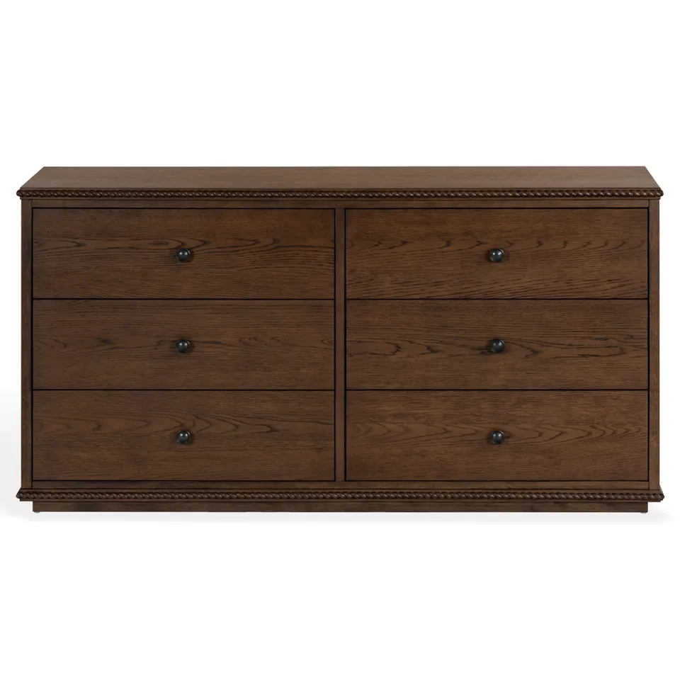 Octavian Rope Detail Dresser - Dark Walnut