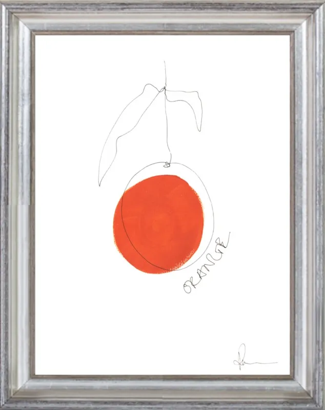 Orange by Polly Mann for Artfully Walls