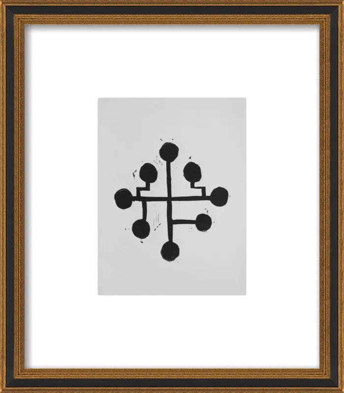 Geometric Midcentury Atomic Print by Stacy Rajab for Artfully Walls