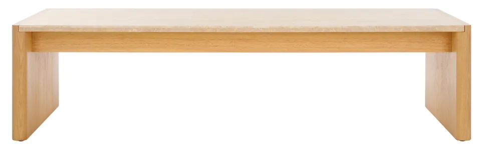 Bellarose Travert Coffee Table - Natural/Travertine