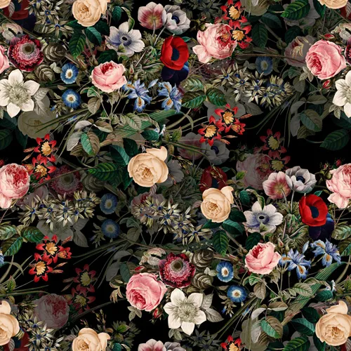Dark Garden by Burcu Korkmazyurek - Shower Curtain Standard 71" x 74" with Liner