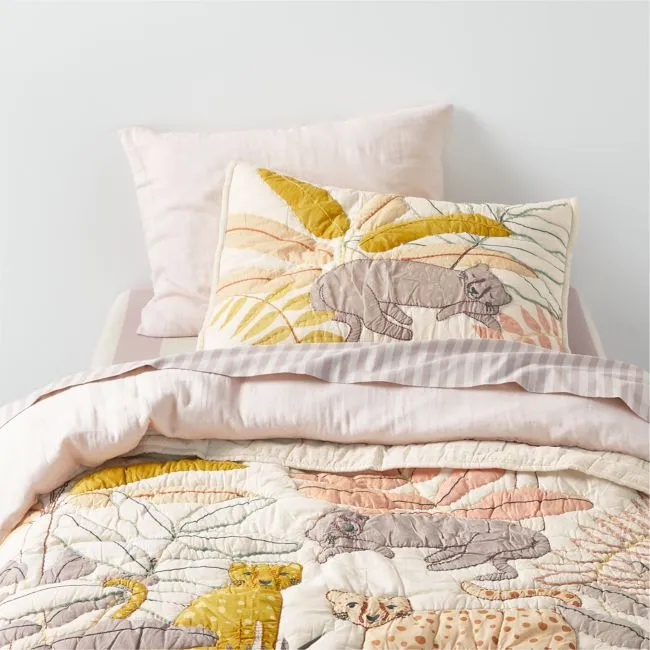 Lovely Leopard Voile Kids Twin Quilt