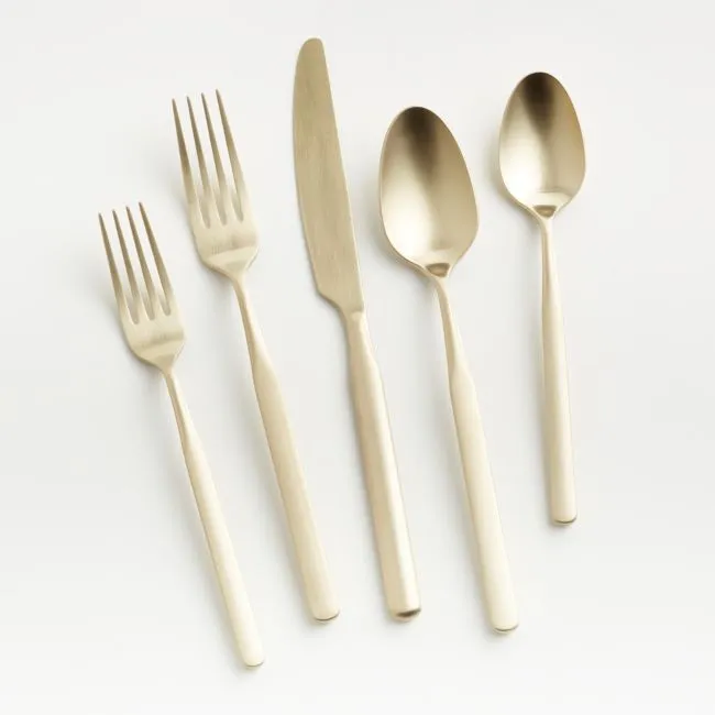 Mercer Champagne 5-Piece Flatware Place Setting