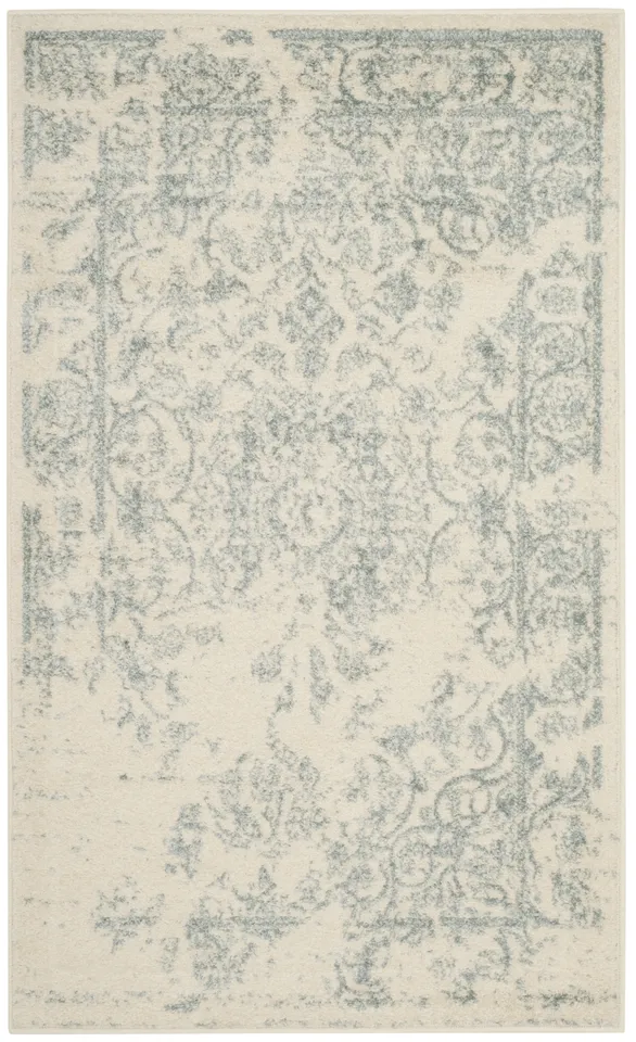 Arlo Home Woven Area Rug, ADR101S, Ivory/Slate,  3' X 5'