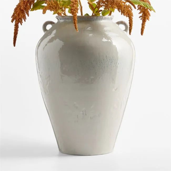 Pompeii Oyster Ceramic Vase 16"