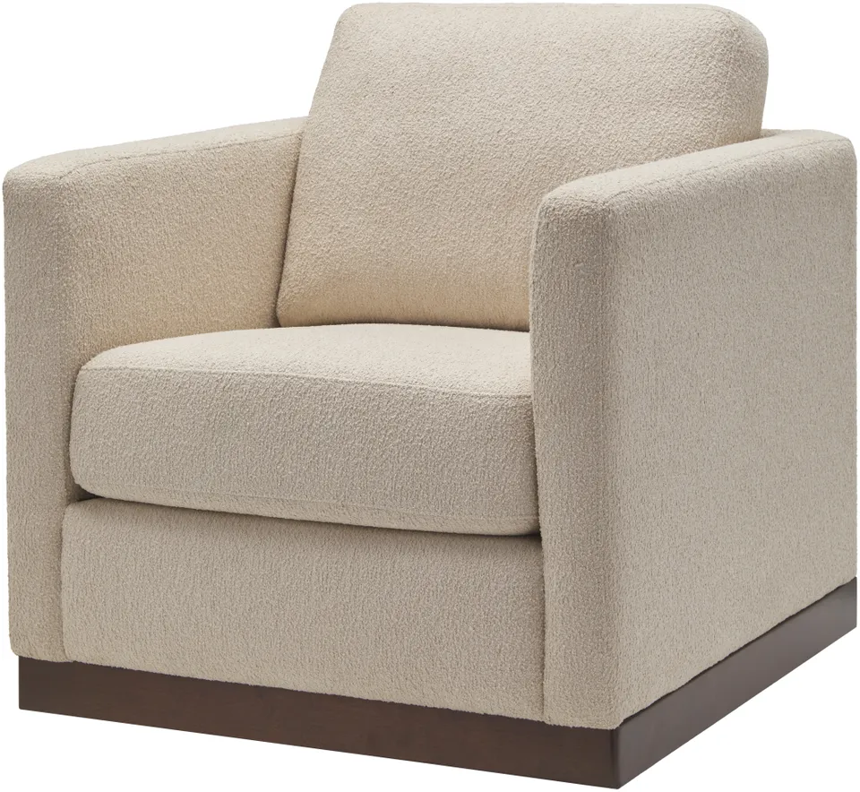 Glendon Polyester 28"H x 30"W x 28"D Swivel Chair