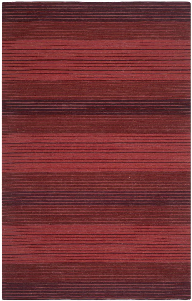 Arlo Home Hand Loomed Area Rug, MRB275A, Red,  5' X 8'