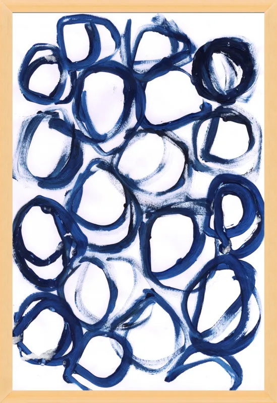 Blue Loops by morioke for Artfully Walls