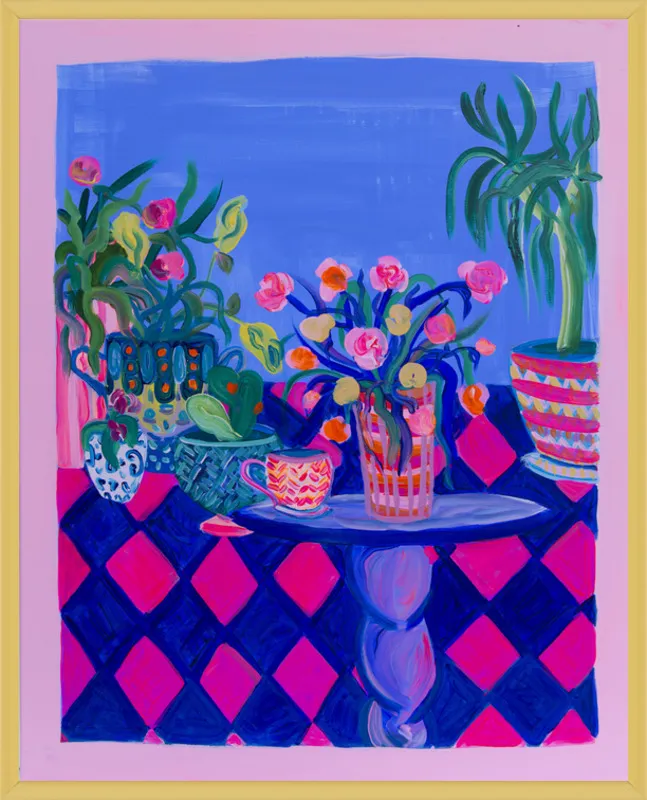 Pots and Plants painting by Davina Shefet for Artfully Walls