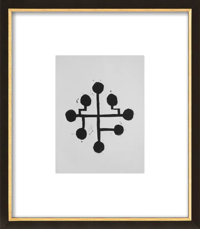 Geometric Midcentury Atomic Print by Stacy Rajab for Artfully Walls