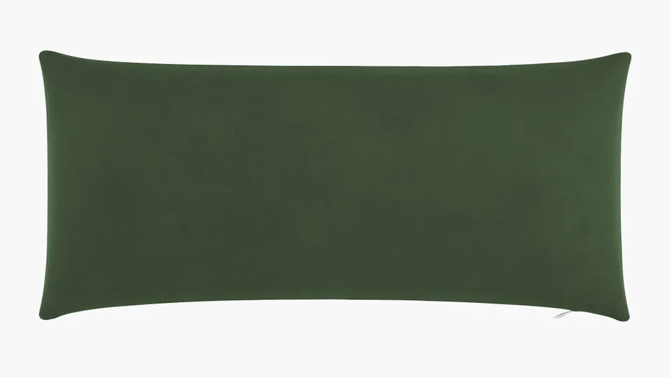 Throw Pillow 14" x 30", Emerald Luxe Velvet, 14" x 30"