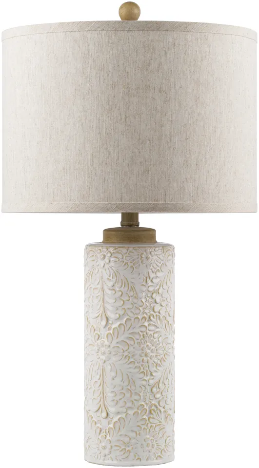 Esben Ivory Glazed 26"H x 14"W x 14"D Accent Table Lamp