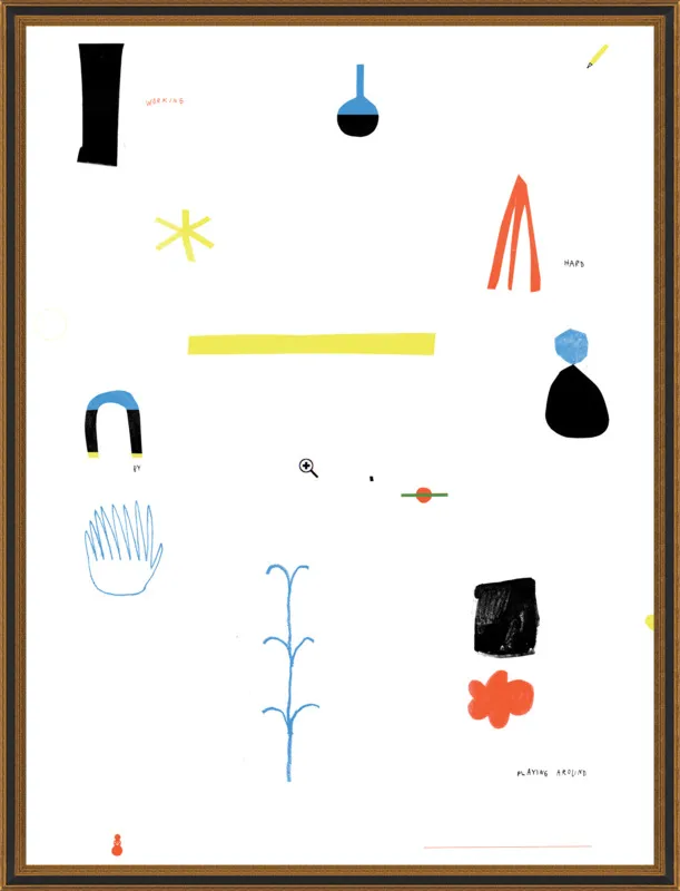 Working hard by playing around  by Agata Królak for Artfully Walls