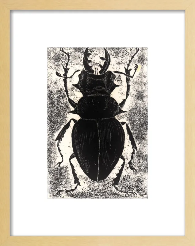 Black Beetle on White by Tennopent Sooster for Artfully Walls