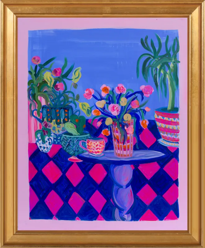 Pots and Plants painting by Davina Shefet for Artfully Walls