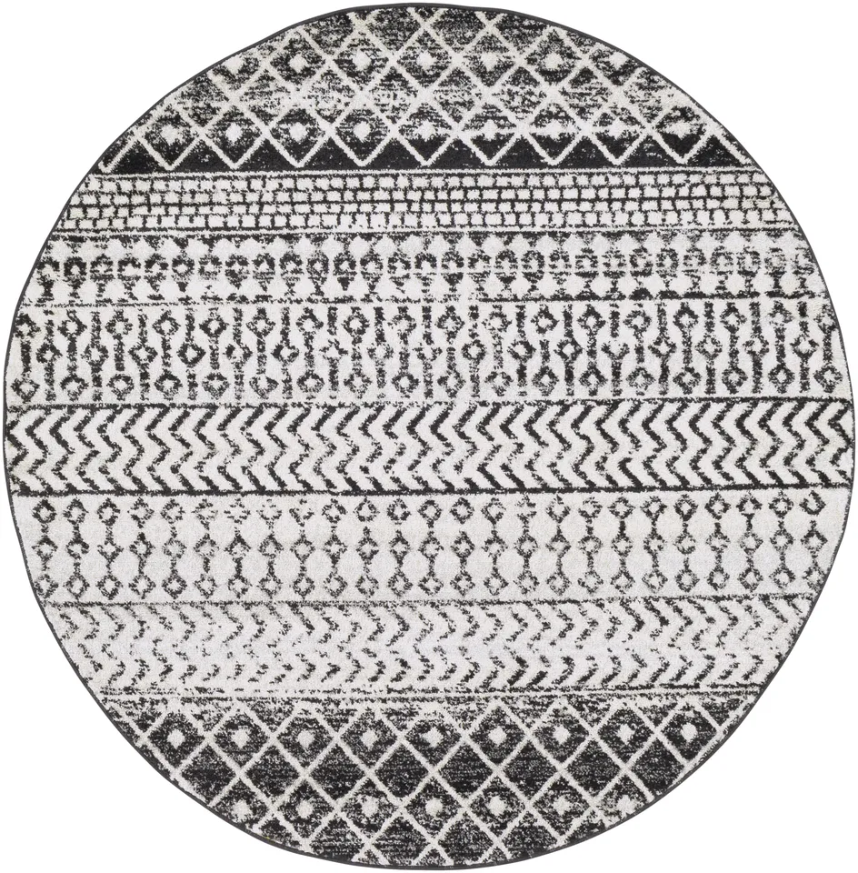Elaziz Gray Indoor 10' x 10' Machine Woven Rug