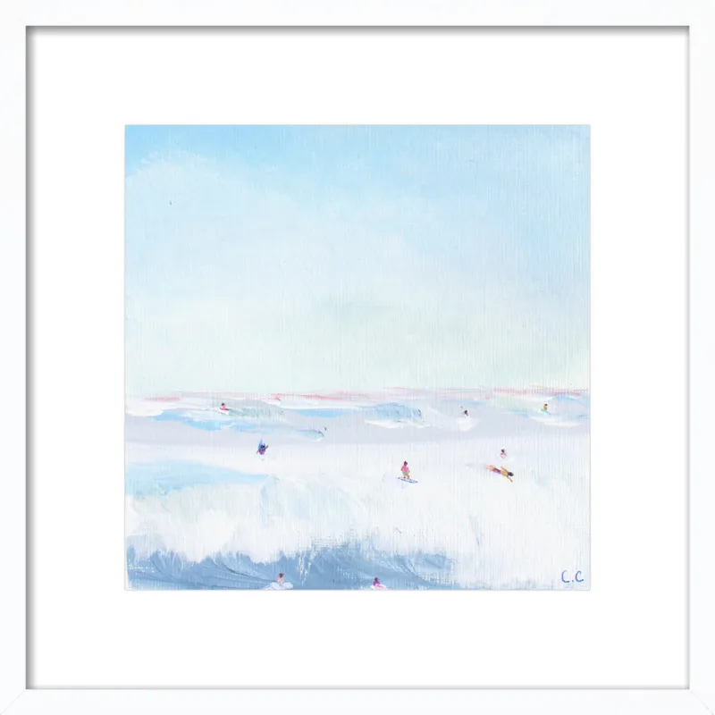 Soft Blue Surf  by Caroline Chriss  for Artfully Walls