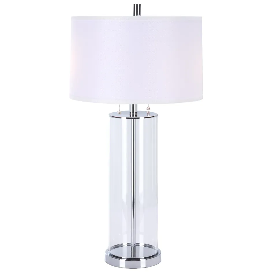 Velma Table Lamp - Clear/Off White