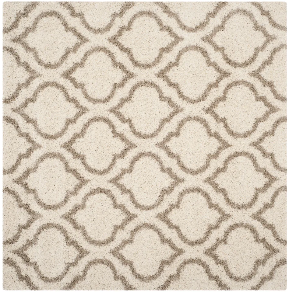 Arlo Home Woven Area Rug, SGH284D, Ivory/Beige,  7' X 7' Square