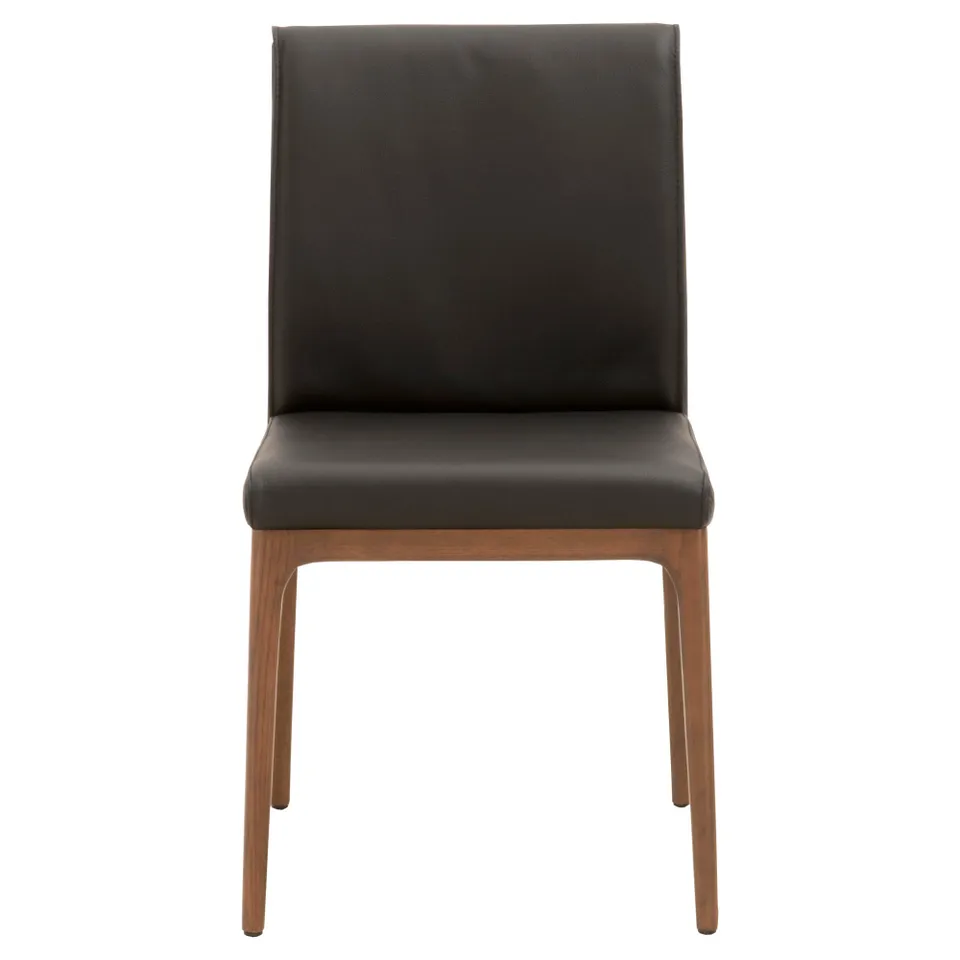 Alex Dining Chair, Sable Top Grain Leather, Set of 2