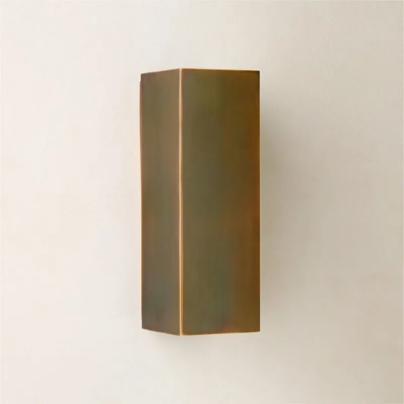 Cubelite Indoor/Outdoor Dark Bronze Wall Sconce 12" by Bill Curry
