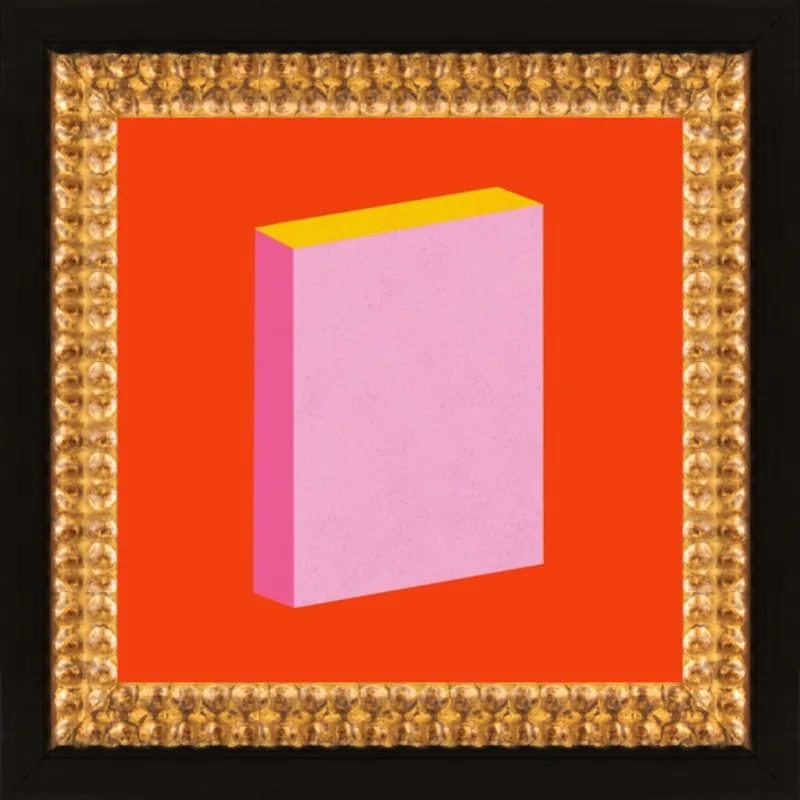 Color Books 3, Scarlet, Pink & Gold by Jessica Poundstone for Artfully Walls