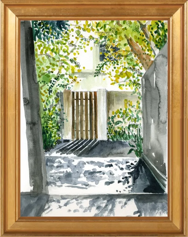Garden Gate by Miri Eshet for Artfully Walls