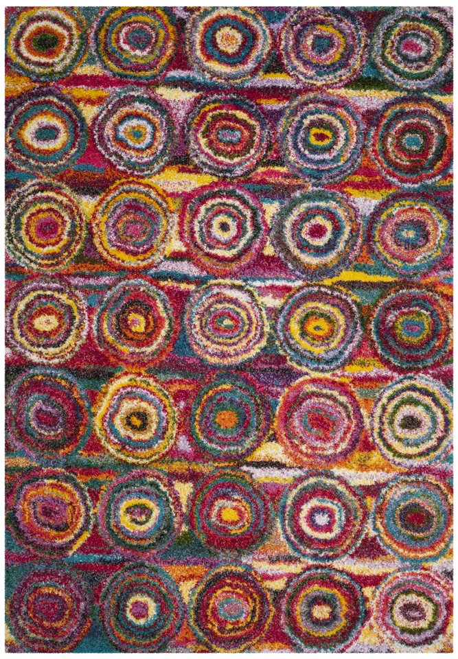 Arlo Home Woven Area Rug, FSG359M, Multi,  5' 1" X 7' 6"