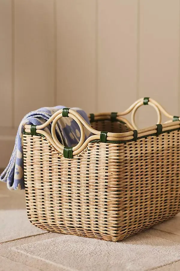 Round-Handled Rectangular Basket