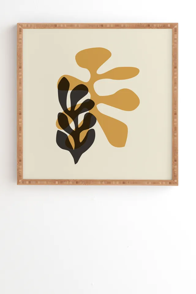 Sea Tangle by Gale Switzer - Framed Wall Art Bamboo 20" x 20"