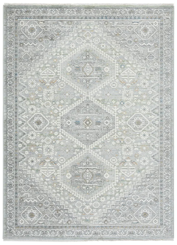 Lauren Ralph Lauren Collection Clover Rug, Grey/Sage, 5' x 7'