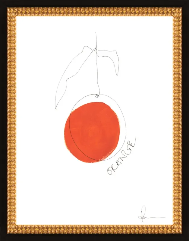 Orange by Polly Mann for Artfully Walls