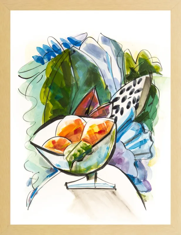 Still life with oranges by Becky Aubry for Artfully Walls