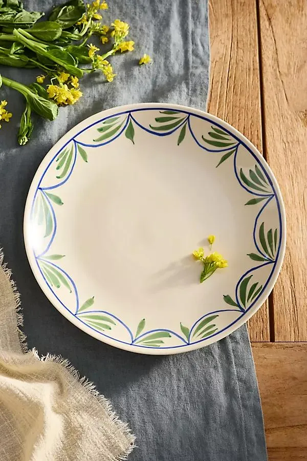 Leafy Vine Stoneware Dinner Plate